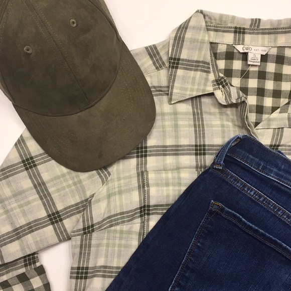 Cato Tops - FRESH OLIVE&CREAM